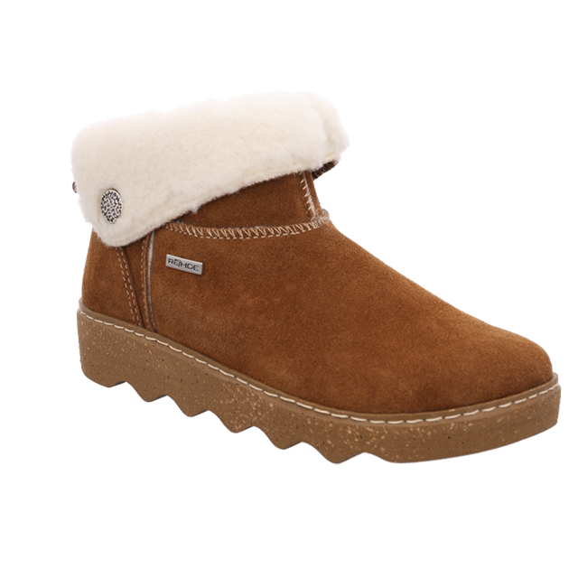 6128-76 Cuoio Tan Washable Velour Leather Ankle Bootees 1/3rd OFF!