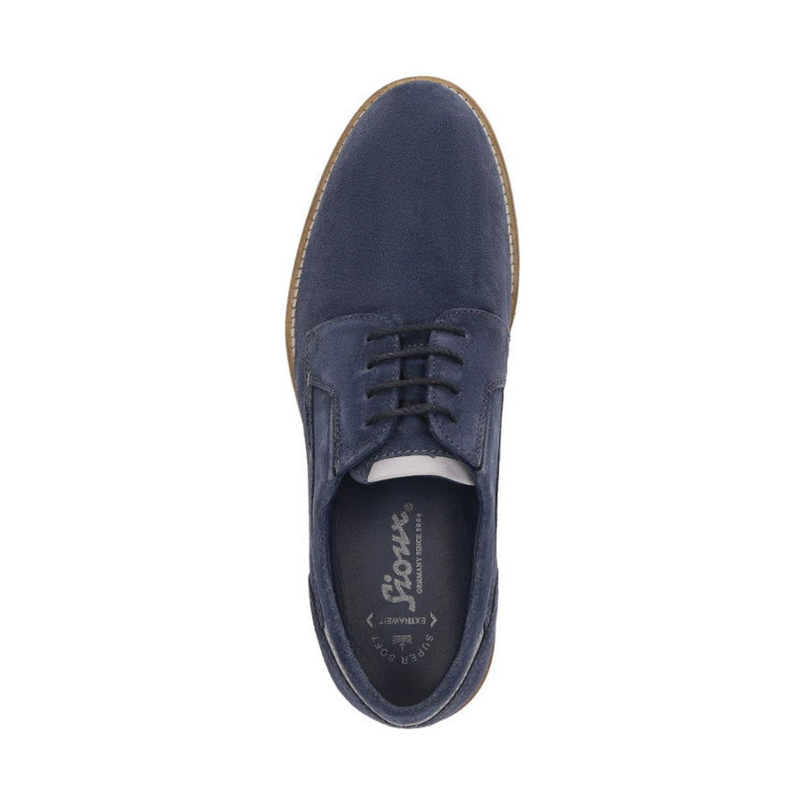Dilip-716-H 12074 Navy Lace-Up Shoes