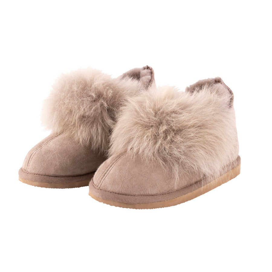 Shepherd of Sweden Amalia Stone Sheepskin Slippers