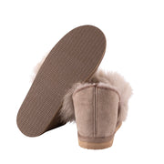 Shepherd of Sweden Amalia Stone Sheepskin Slippers