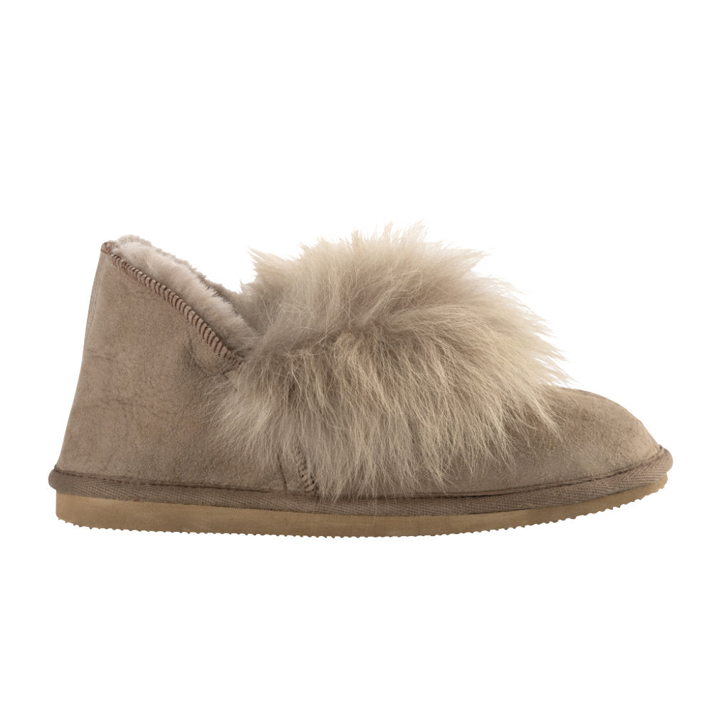 Shepherd of Sweden Amalia Stone Sheepskin Slippers