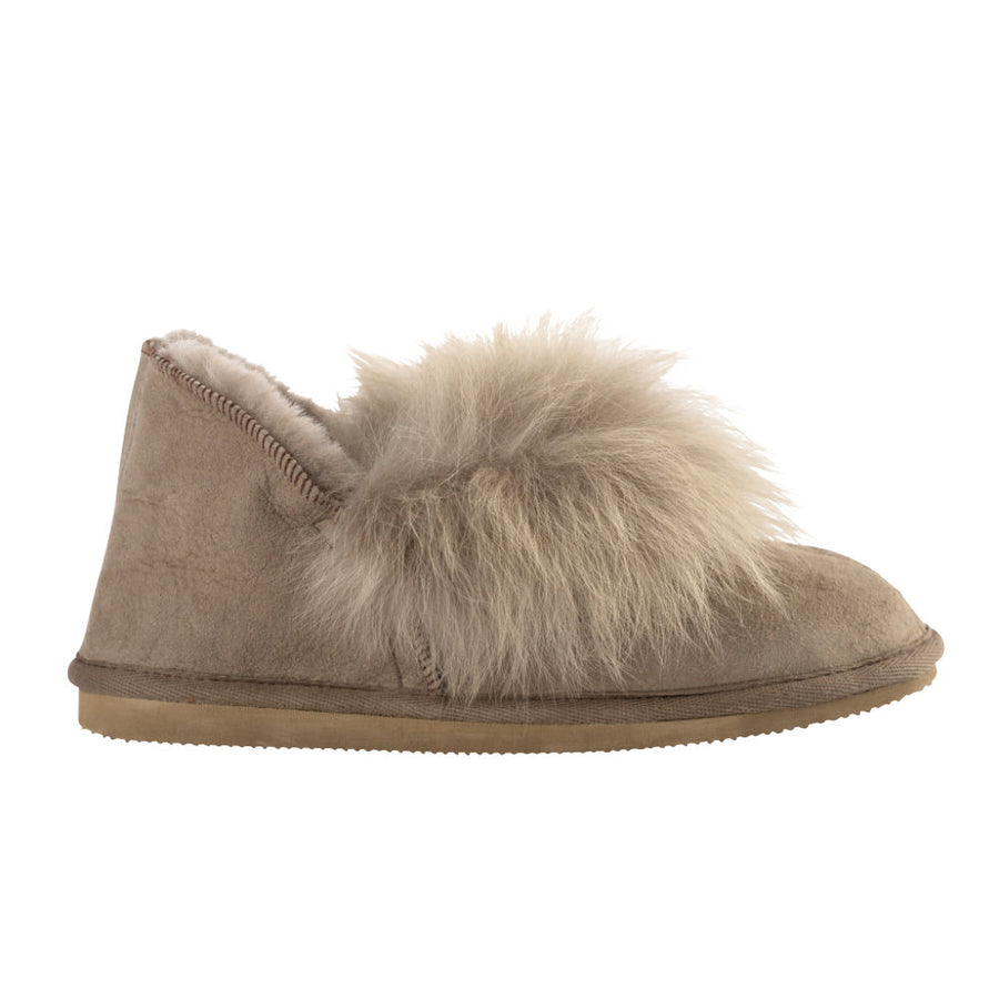 Shepherd of Sweden Amalia Stone Sheepskin Slippers