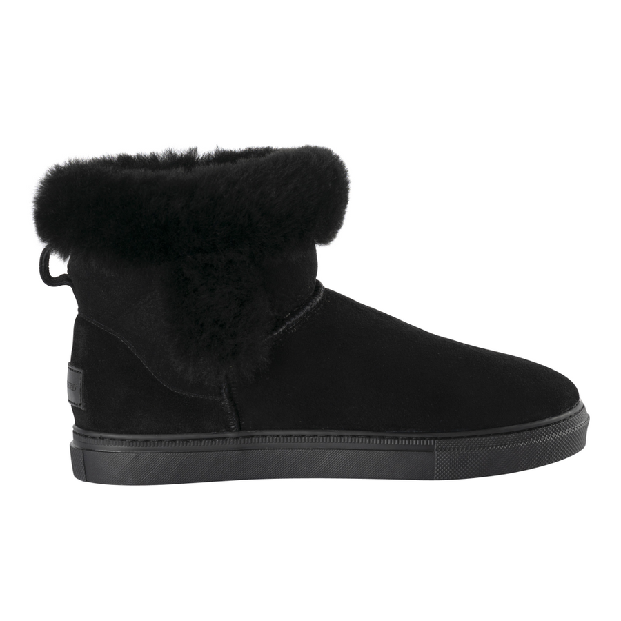 Ladies black sheepskin boots online