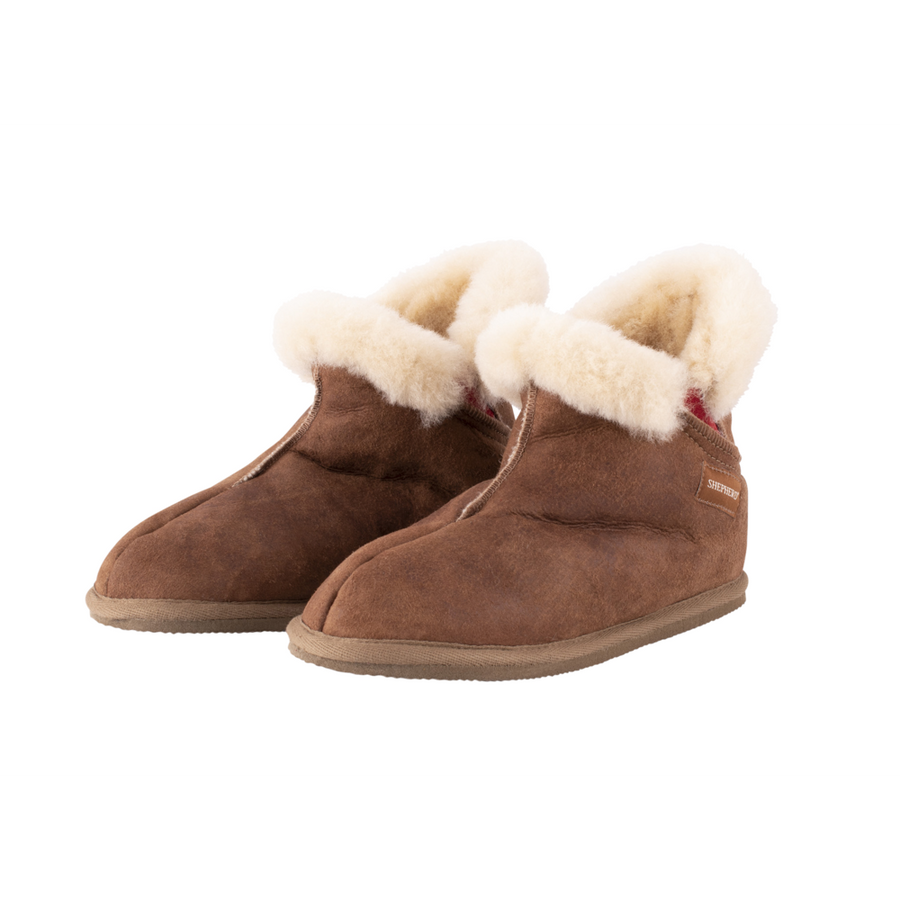 Bella Antique Cognac Natural sheepskin