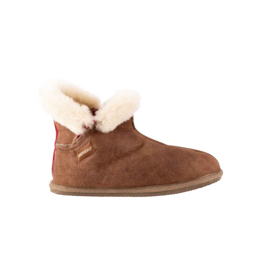 Bella Antique Cognac Natural sheepskin