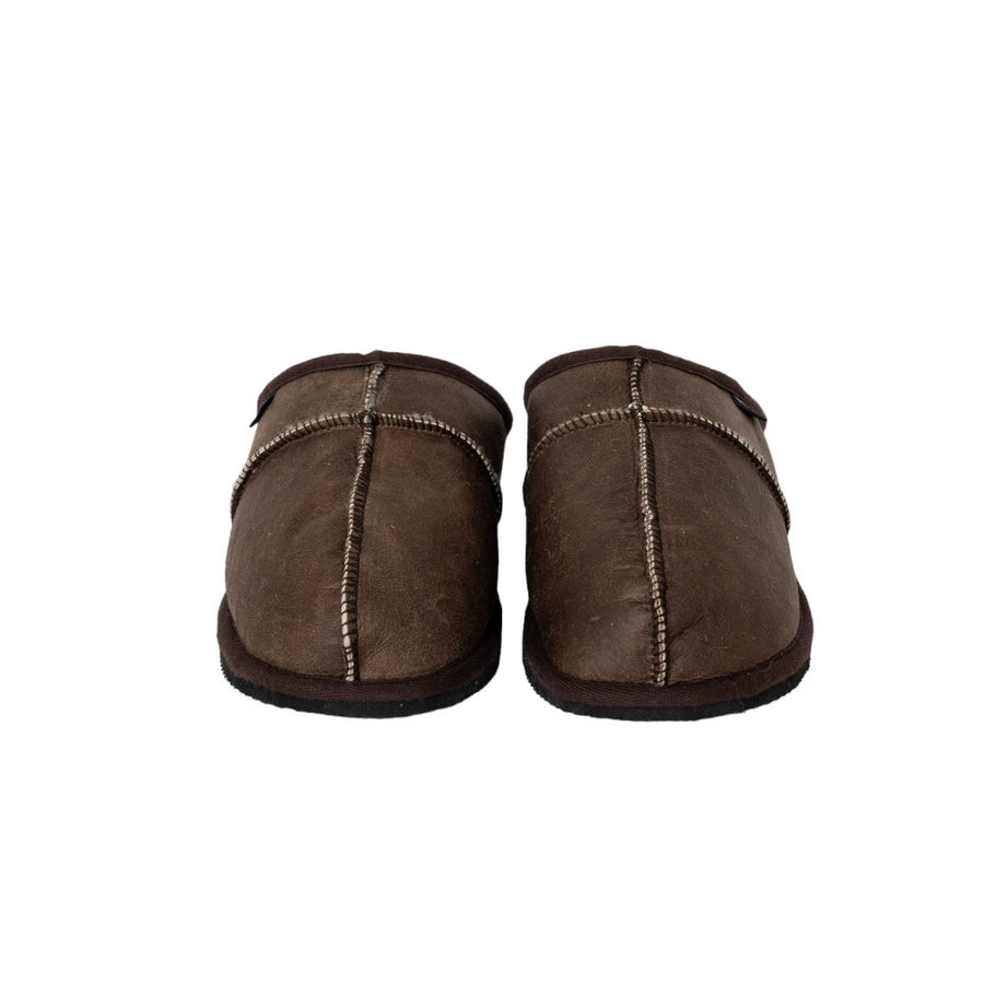 Shepherd of Sweden Bobo Stone Oiled Antique Sheepskin Slippers