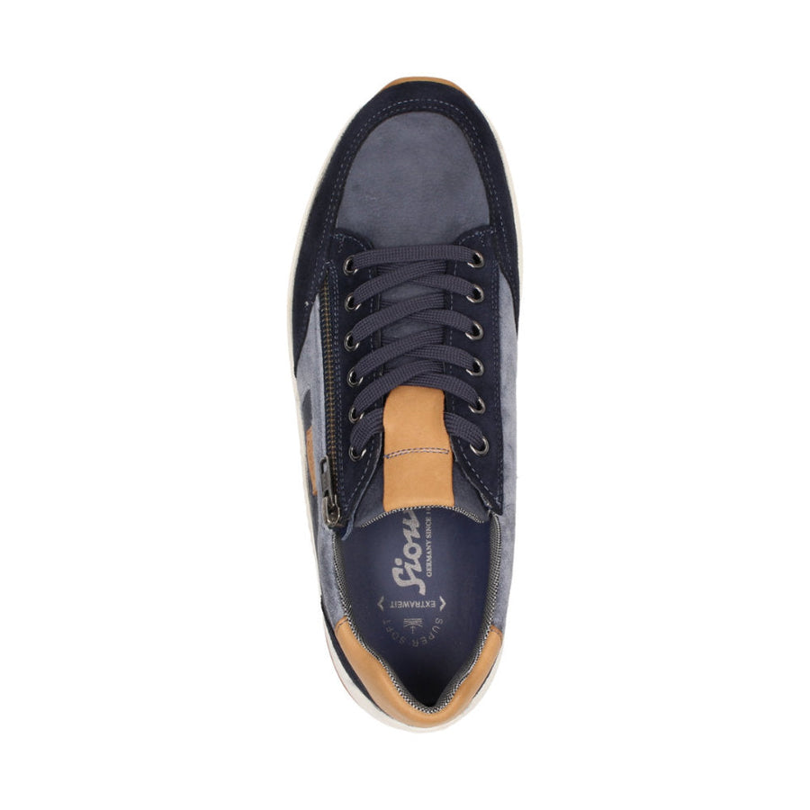Turibio-702-J 38672 Navy Multi Lace-Up Shoes