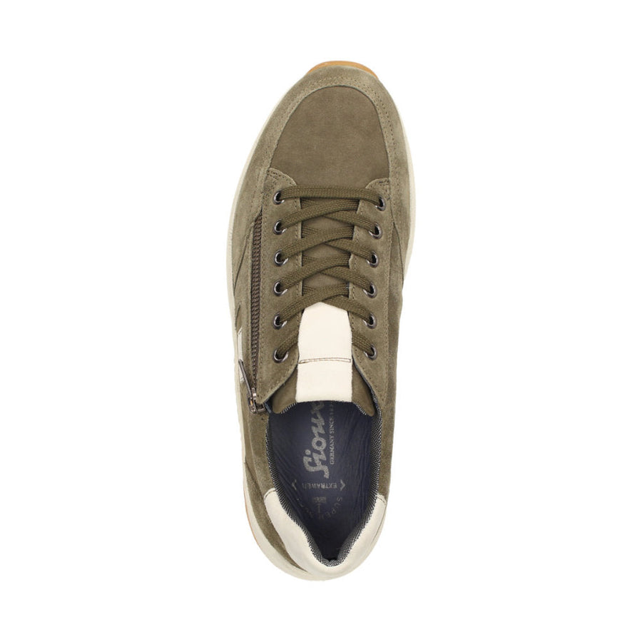 Turibio-702-J 38677 Green Lace-Up Shoes