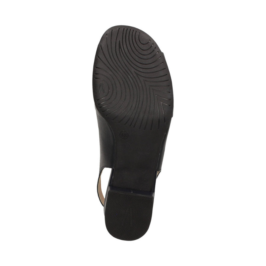 Zippora 63633 Black Slingback Sandals