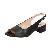 Zippora 63633 Black Slingback Sandals