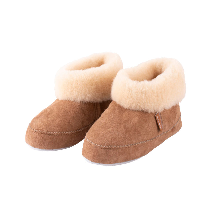 Shepherd of Sweden Emmy Chestnut Sheepskin Slippers
