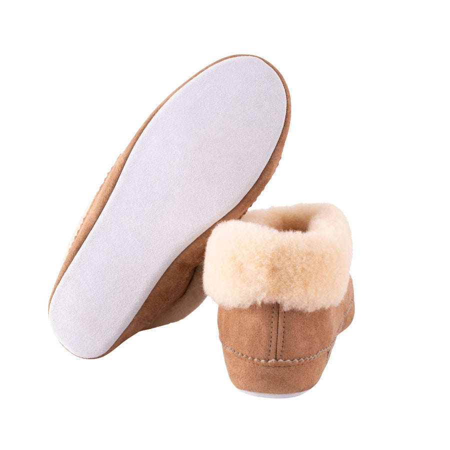 Shepherd of Sweden Emmy Chestnut Sheepskin Slippers