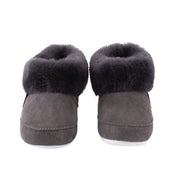 Shepherd of Sweden Emmy Asphalt Sheepskin Slippers