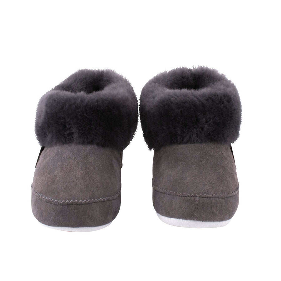 Shepherd of Sweden Emmy Asphalt Sheepskin Slippers