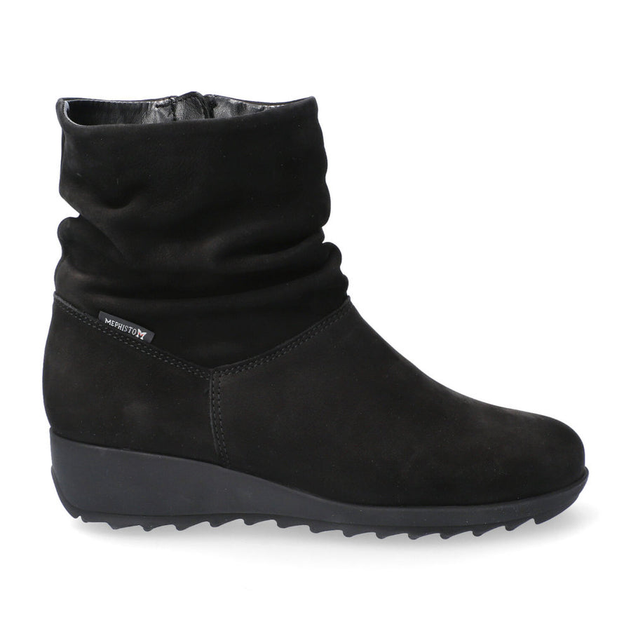 Agatha Bucksoft 6900 Black Nubuck Leather