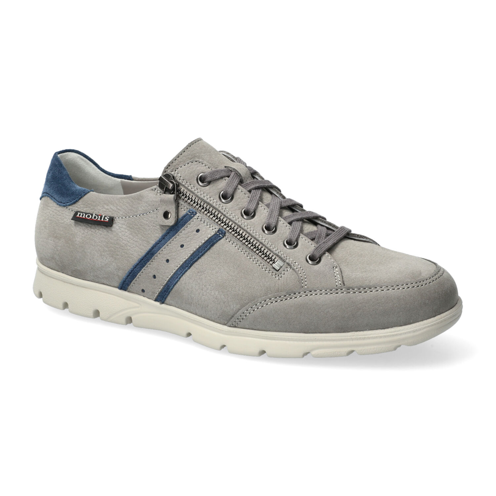 Mobils Kristof 3105/3669 Light Grey Bucklux Washable Leather Shoes  