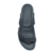 Kristal 62813 Deep Blue Sandvel Leather Sandals - Quick delivery
