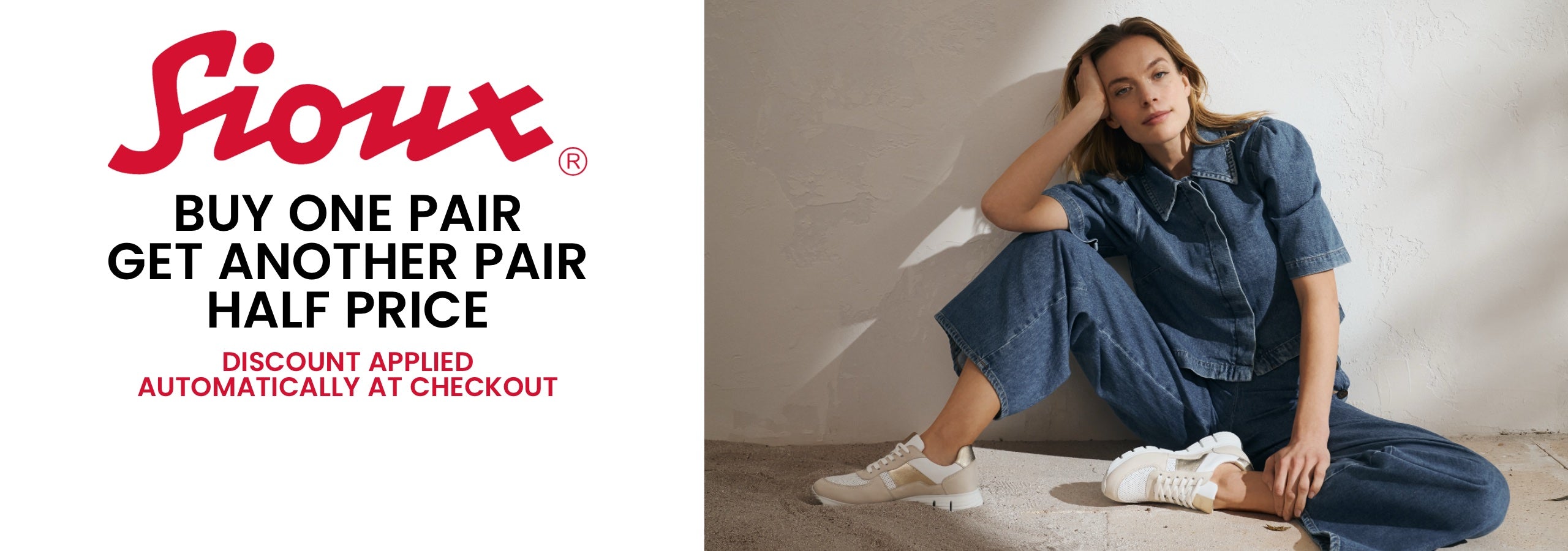 Sioux Buy one pair, get another pair half price -  discount applied at checkout