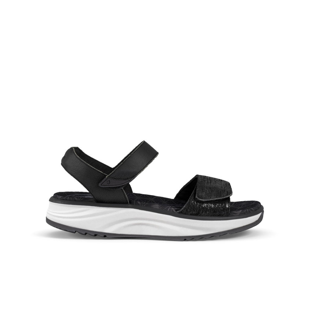 Joya Flores Black Sandals