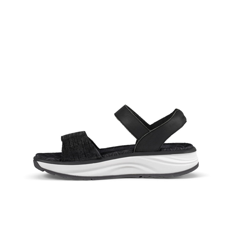 Joya Flores Black Sandals