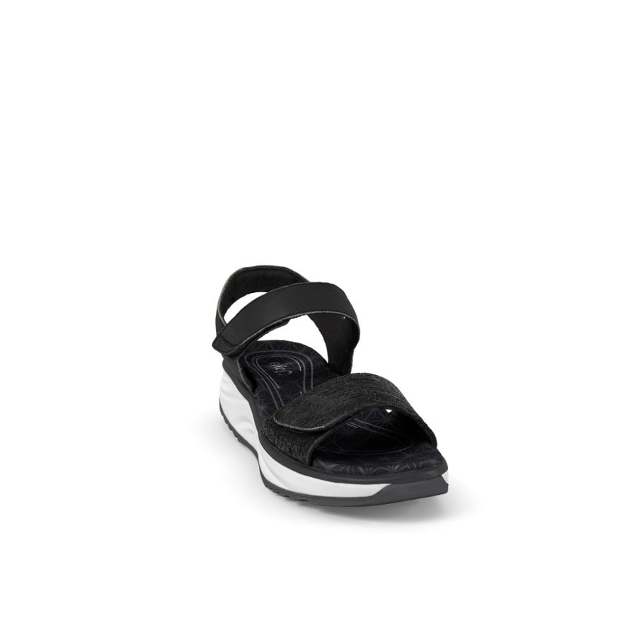 Joya Flores Black Sandals
