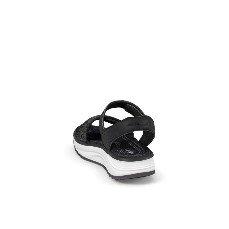 Joya Flores Black Sandals