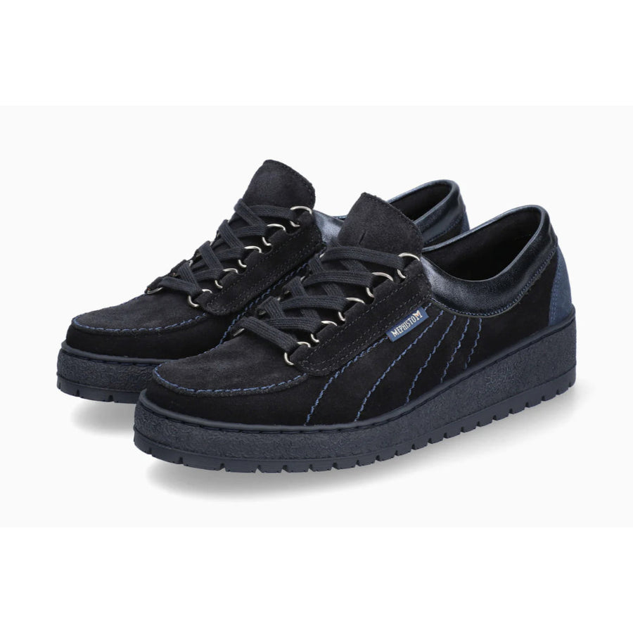 Mephisto Lady 9855/9869 Navy Velour Leather