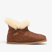 Bella Antique Cognac Natural sheepskin